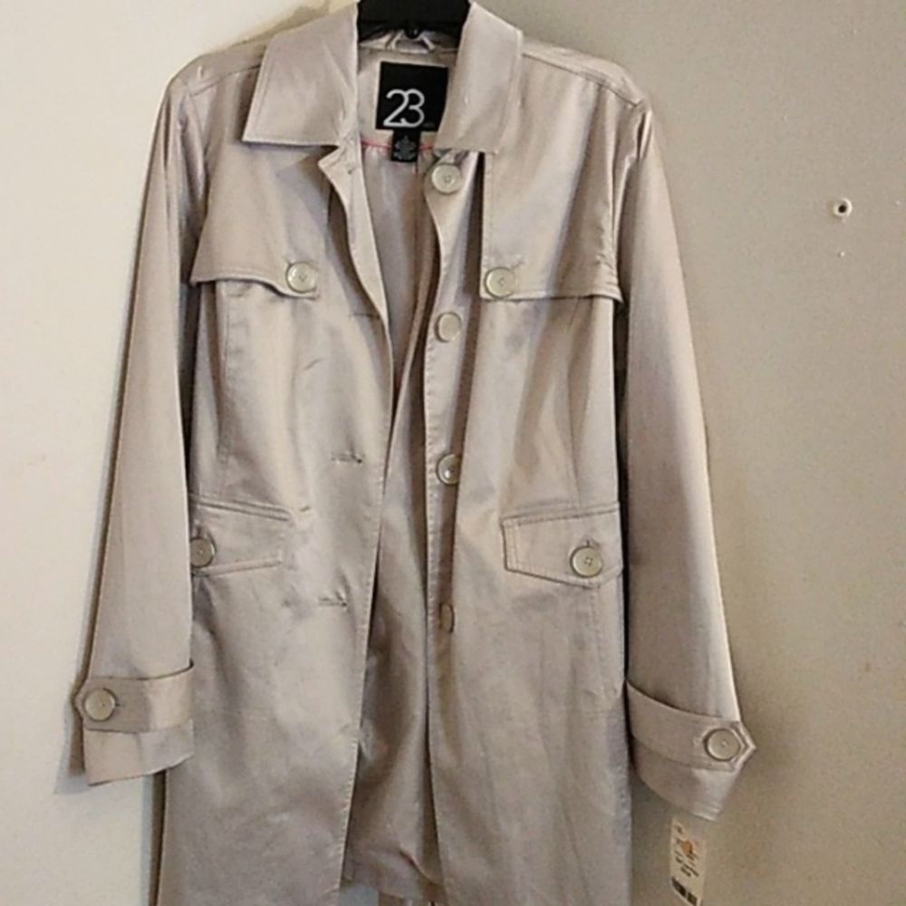 Tan  Trench Coat light weight NWT